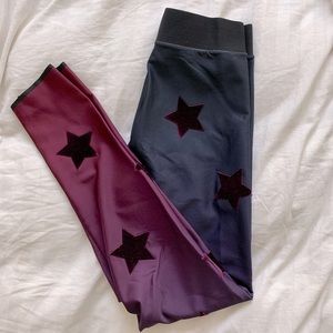Ultracor High-Rise Velvet Ombré Star Leggings